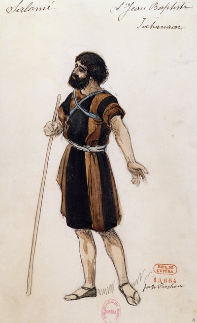 Giovanni Battista pro Salome od Richarda Strausse (1864-1949), provedeno v pařížské Opeře Garnier, 3. května. od Joseph Porphyre Pinchon