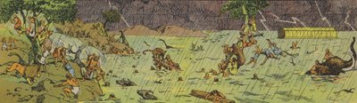 Potopa (barevná litografie) od Joseph Porphyre Pinchon
