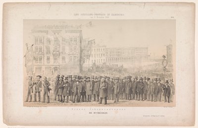 Obchod s knihami Optocht van v Hamburku Grosse Johannisstrasse / The Booksellers (název na objektu) Optocht v Hamburku tere van Friedrich von Schiller (název série) Schillerova soutěž v Hamburku (název série na objektu) od Joseph Puschkin