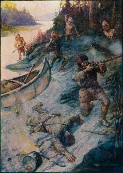 Žádný muž nebyl v bezpečí, žádný život nebyl v bezpečí, 1908, c1920 od Joseph Ratcliffe Skelton