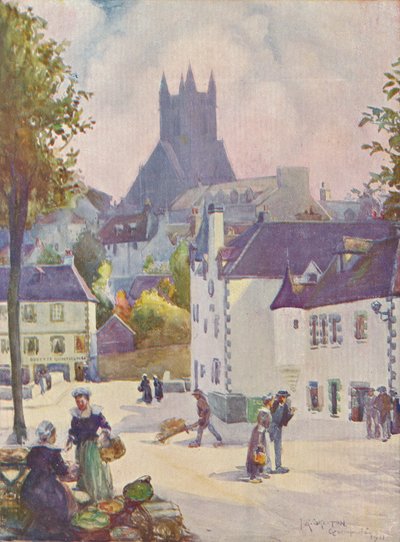 Jaro v Bretani Quimperlé, 1911, 1913 od Joseph Ratcliffe Skelton