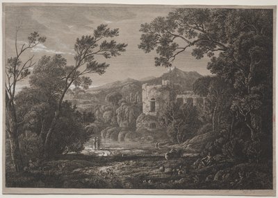 Italský pohled, c. 1810. od Joseph Rebell
