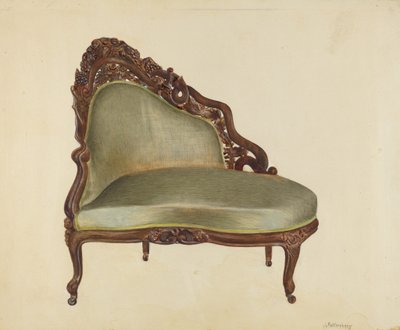 Love Seat, c. 1940. od Joseph Rothenberg