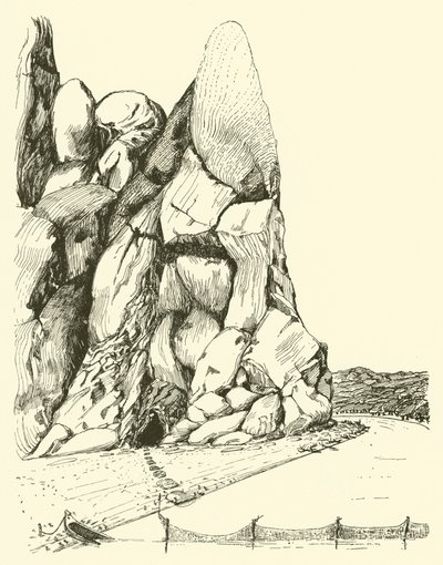 Jeskyně, kde žili především muž a žena (rytina) od Joseph Rudyard (after) Kipling