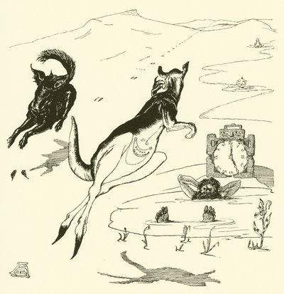 Old Man Kangaroo (rytina) od Joseph Rudyard (after) Kipling