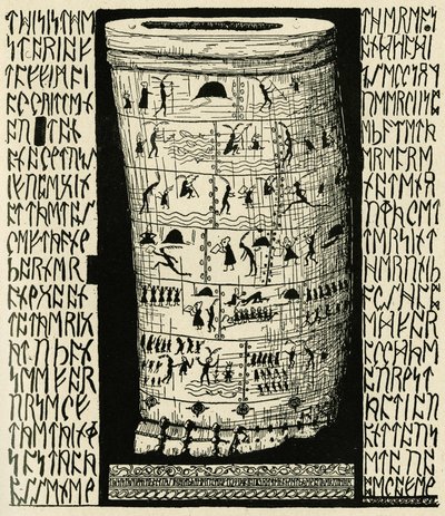 Kresba Kiplinga představující Taffimai Metallumai v knize Rudyarda Kiplinga „Histoires comme ca“ (1856 - 1936), Librairie Delagrave od Joseph Rudyard Kipling