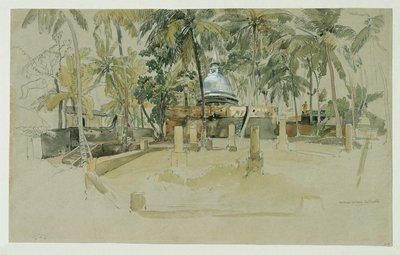 Buddhistický chrám na Cejlonu (Srí Lanka) od Joseph Selleny