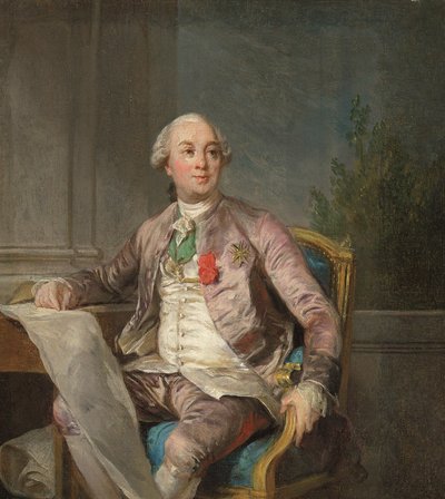 Portrétní studie Charlese-Clauda de Flahaut de la Billarderie, hraběte d