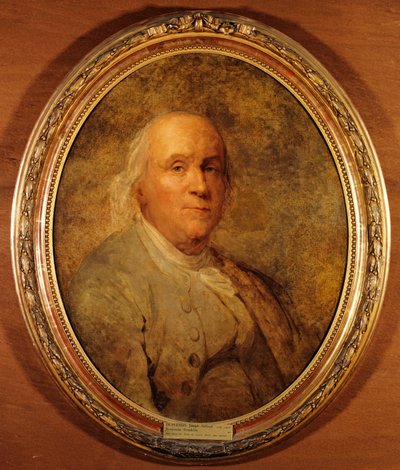 Francouzština:  Benjamin Franklin (1706-1790) od Joseph Siffred Duplessis