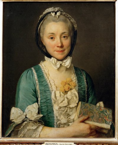Madame Lenoir, matka Alexandra Lenoira, zakladatele Musee des mouments francais ... od Joseph Siffred Duplessis
