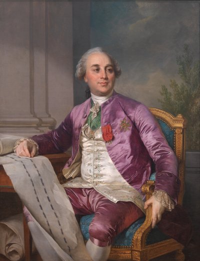 Portrét Charles-Claude Flahaut de la Billarderie hrabě z Angiviller (1730-1809) od Joseph Siffred Duplessis