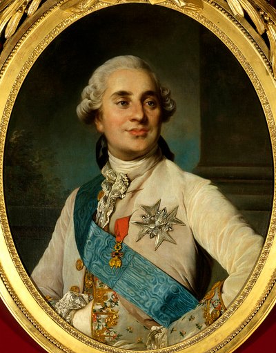 Portrét Ludvíka XVI. (1754 - 1793), krále Francie. Obraz Josepha Siffreda Duplessise (1725-1802) (Joseph-Siffred, Joseph Siffrede, Joseph-Siffrede, Joseph Siffrein, Joseph-Siffrein) od Joseph Siffred Duplessis