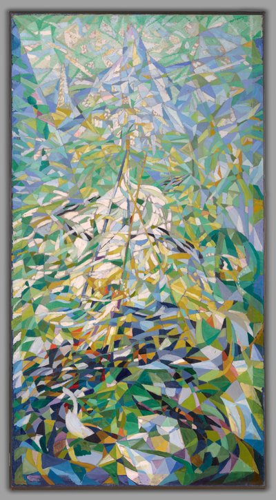 Spring (The Procession), cca 1914-16 (olej na plátně) od Joseph Stella