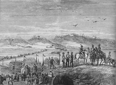 Britská armáda překračuje Sutlej, c1880 od Joseph Swain