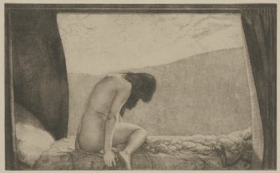 Opuštěný, asi 1913 (rytina) od Joseph Uhl