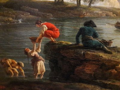 Pohled na ranní přístav (Ráno)


 (detail). od Joseph Vernet