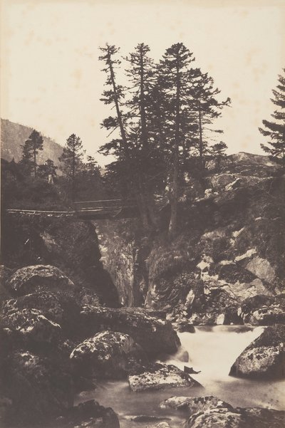 Cauterets, most Španělska, 1853. od Joseph Vigier