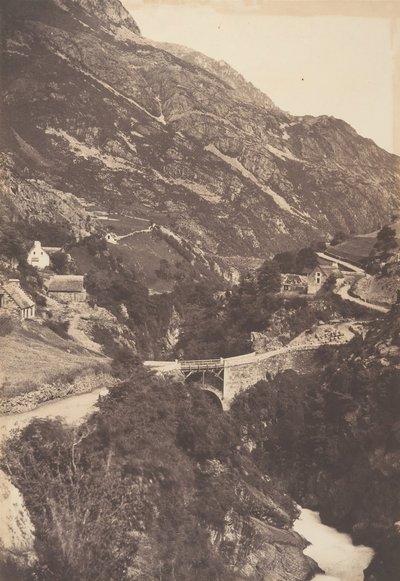 Most Sia Road Gavarnie St Sauveur, 1853. od Joseph Vigier