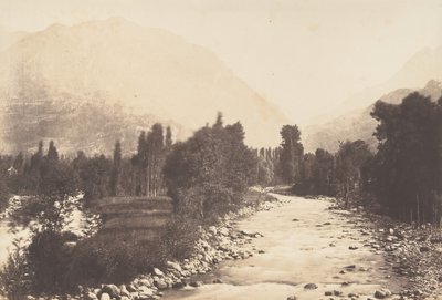 Údolí dobytí Chemin de Saisie v St-Sauveur, 1850. od Joseph Vigier