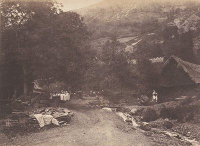 Vesnice Montaubant převzata z Luchon, 1853. od Joseph Vigier