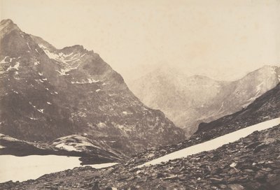 Pohled na část Maladetta a hory z vrcholu přístavu Vénasque, 1853. od Joseph Vigier