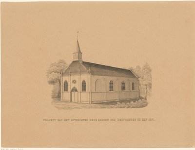 Reformovaná církev v Erp Projekt budovy kostela Otterigten reformovaného v Erp 1855 (název na objektu) od Joseph Vürtheim