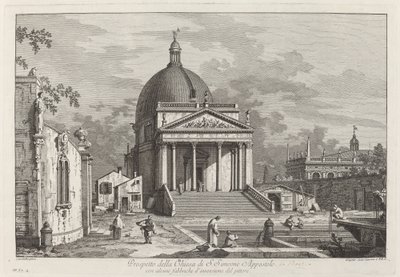 Prospekt církve SAN. Simeone Apostolo, 1742. od Joseph Wagner