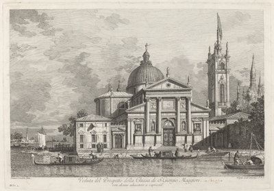 Pohled na prospekt kostela S. Giorgio Maggiore od Joseph Wagner after Canaletto