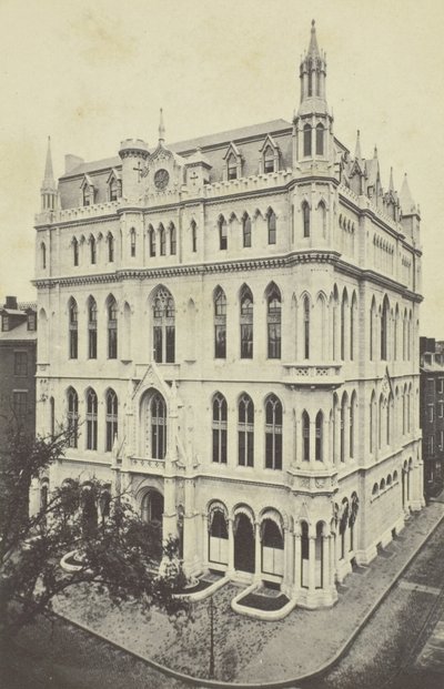 Nový zednářský chrám, Boston, 60. léta 19. století. od Joseph Ward