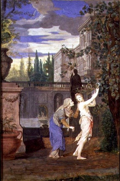Vertumnus a Pomona od Joseph Werner