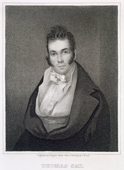 Thomas Say (1787-1834), vyryl Henry Hoppner Meyer (1787-1847) od Joseph Wood