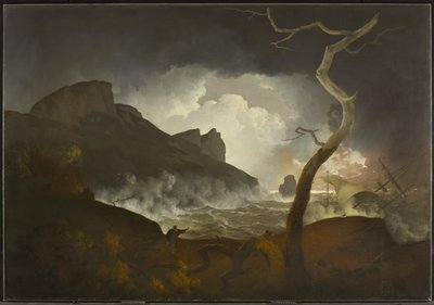 Antigonus in the Storm (3. dějství, scéna iii, ze Shakespearovy Zimní pohádky), 1790-92 od Joseph Wright of Derby