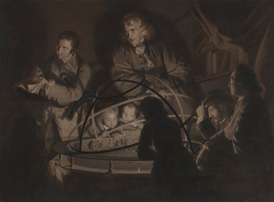 Filozof přednáší o Orrery od Joseph Wright of Derby