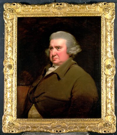 Portrét Dr. Erasma Darwina, (1731-1802) vědce, vynálezce a básníka, dědečka Charlese Darwina, 1792-93 (viz také 5516) od Joseph Wright of Derby