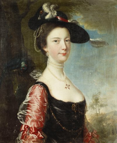 Portrét jeho manželky Anny od Joseph Wright of Derby