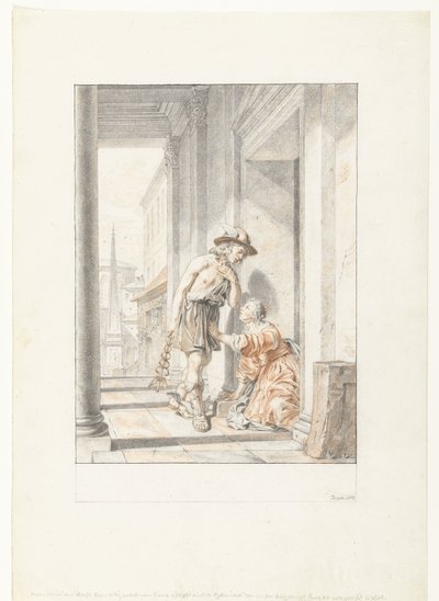 Merkur a Aglauros od Joseph de Bray
