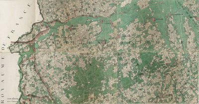 Čeština: Mapa Stavele - Roesbrugge-Haringe (Stavele), Belgie od Josepha de Ferrarise (1726 – 1814) od Joseph de Ferraris