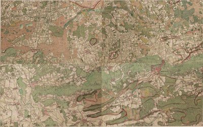 Mapa Aerschot - Aarschot od Joseph de Ferraris