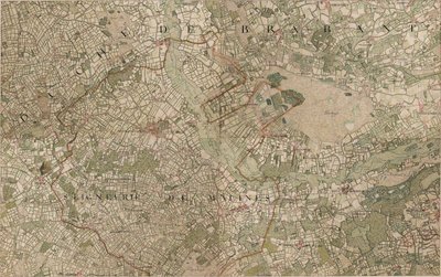 Mapa Heyst op den Bergh ou Heyst ten Bergh - Heist-op-den-Berg od Joseph de Ferraris