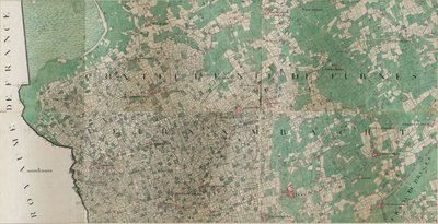 Mapa Loo - Lo, Belgie od Josepha de Ferrarise (1726 – 1814) od Joseph de Ferraris