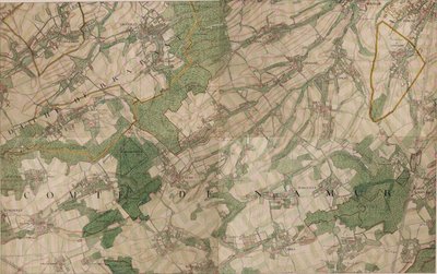 Mapa St. Denis - Saint -Denis od Joseph de Ferraris