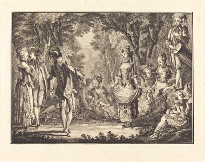 Country tanec od Joseph de Longueil after Charles Eisen