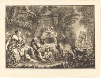 Venkovské potěšení od Joseph de Longueil after Charles Eisen