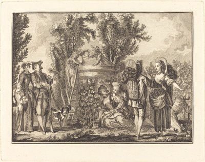 Podzim od Joseph de Longueil after Charles Eisen