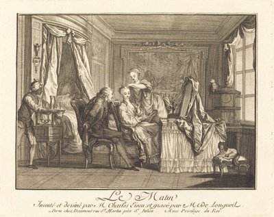 Ráno od Joseph de Longueil after Charles Eisen