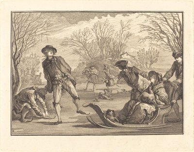 Zima od Joseph de Longueil after Charles Eisen