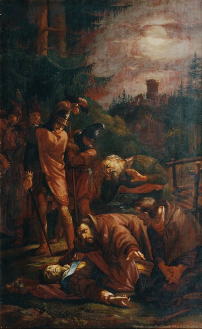Smrt hraběte Palatina Otty Bavorského od Joseph von Fuhrich