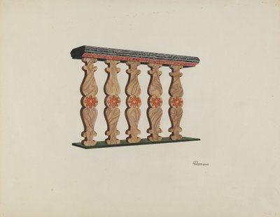 Choir Rail, 1938. od Josephine C. Romano