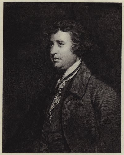 Edmund Burke (litho) od Joshua (after) Reynolds