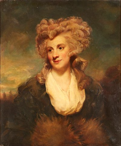 Poloviční portrét Lady De Clifford (olej na plátně) od Joshua (after) Reynolds